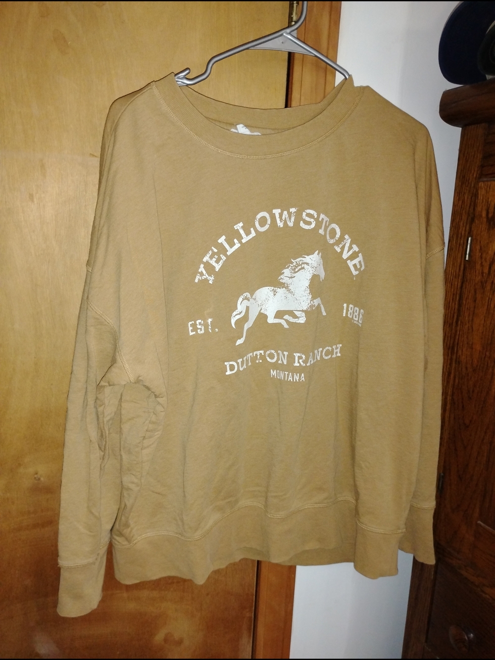 Yellowstone Tan Crewneck Sweatshirts